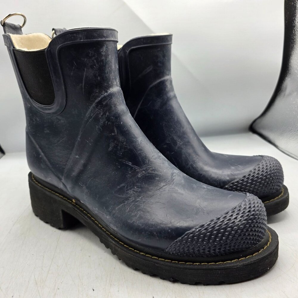 Ilse Jacobsen RUB 47 Womens Size 41 Black Short Waterproof Rain Boots Winter